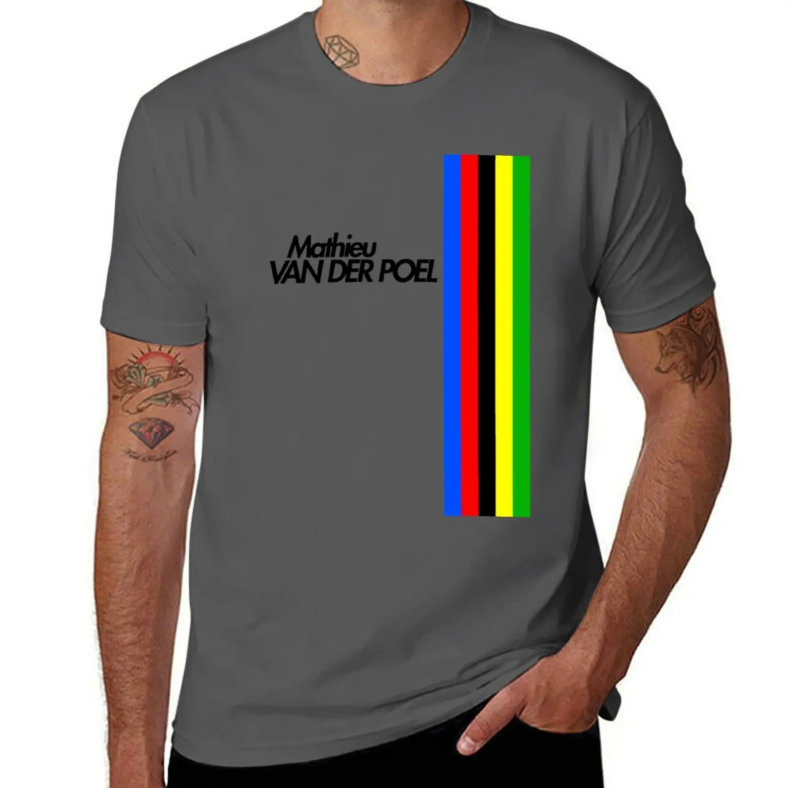 

Mathieu van der Poel World Champs T-Shirt man tshirt mens graphic t shirts t shirt for man 100 percent cotton T-Shirt