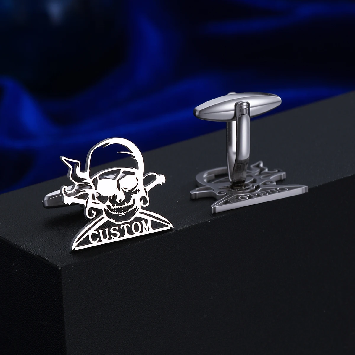 Cxwind Custom Name Cufflinks Stainless Steel Mens Letters Buttons for Shirts Personalize Groom Wedding Jewelry Best Man Gifts view 6