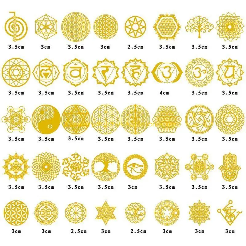 

31KD 40 шт., медная оргонитовая наклейка, дерево жизни, энергетическая башня, пирамида, поделки из эпоксидной смолы
