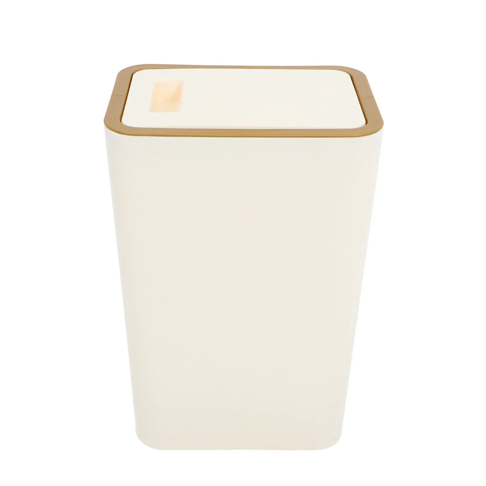 

Multifunctional Press-Top Trash Can Plastic Household Waste Bin for Kitchen Bedroom Bathroom Office Small Space Recycling