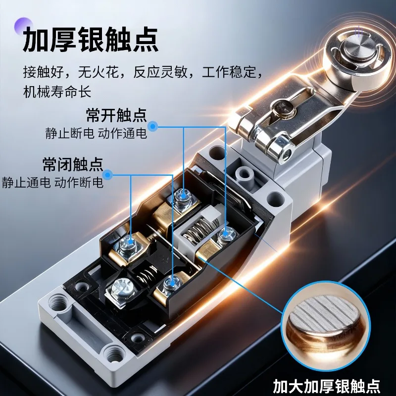 Stroke Limit Switch 8108/8104 Mechanical Contact Roller Ball Limiter Micro Switch