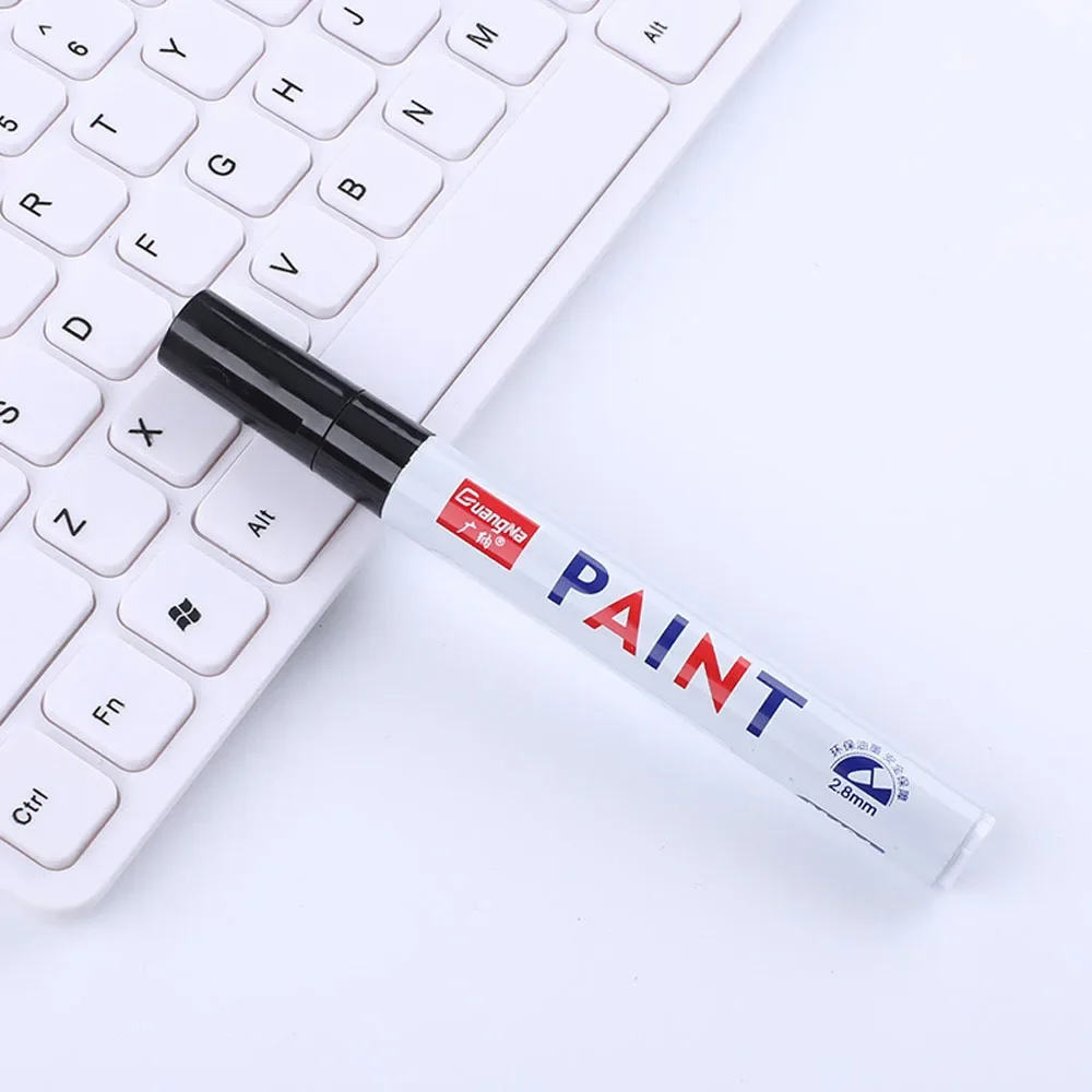 Autolack Stift Wasserdicht Auto Rad Reifen Fettige Malerei Mark Stift Auto Gummi Reifen Lauffläche CD Metall Permanent Farbe Marker