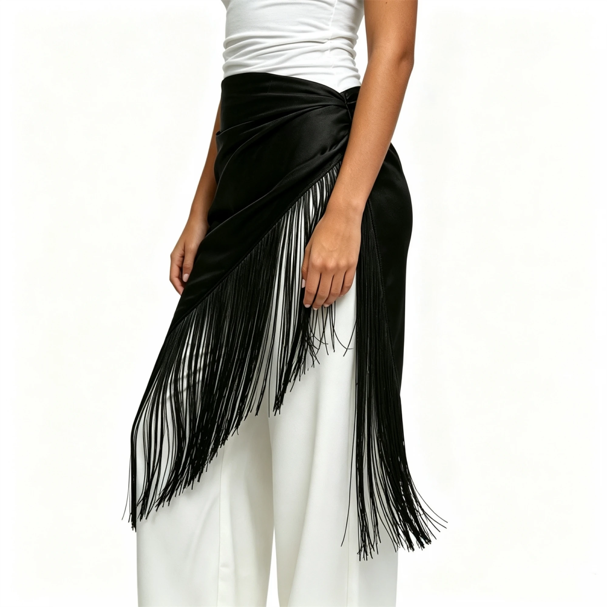 Long Tassel Design Belt Tassel Design Scarf Long Tassel With Long Tassel Scarf With Tassel Design Irregular Top Rated