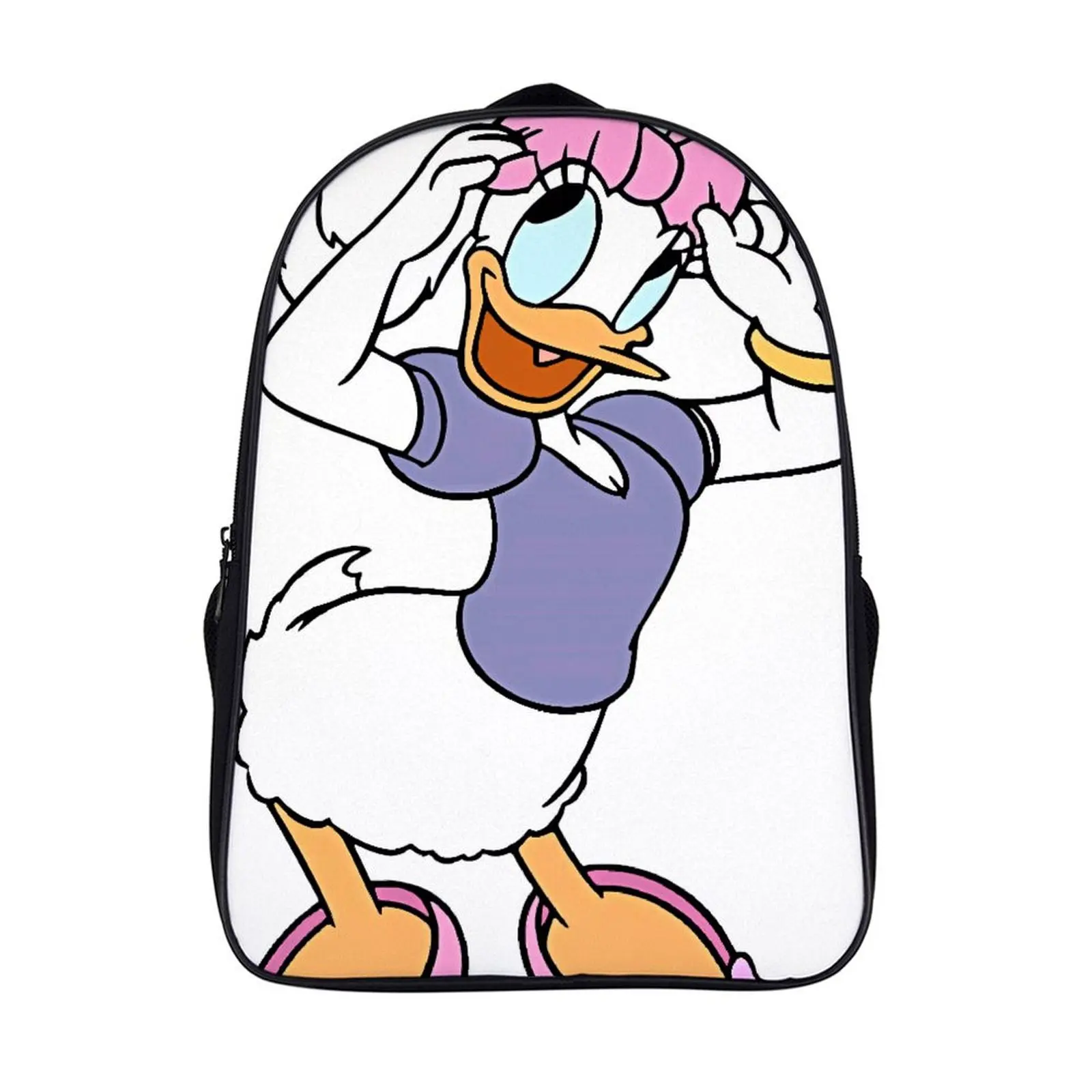 

Cartoon Disney Daisy Duck Fashion Student's Backpack School Bag 16 Inch 2 Compartment Backpack Student Schoolbag