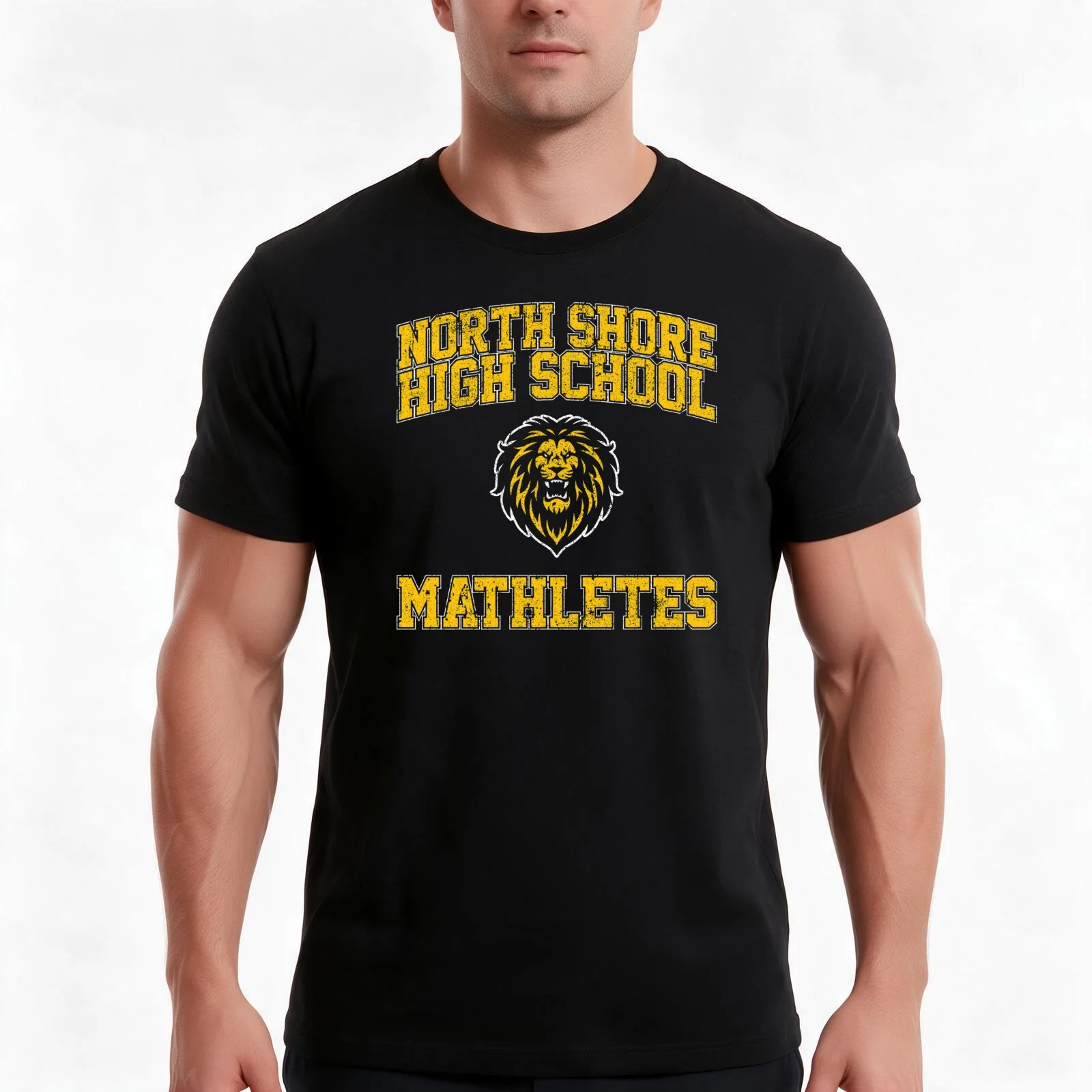 North Shore High School Mathletes T-Shirt, Summer Casual Cotton Tee, Oversized Streetwear Tops, Vintage Graphic Print