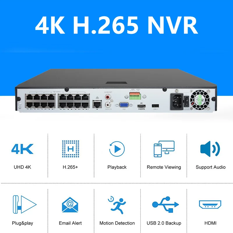 16CH 8MP Smart Dual Lens IP POE Camera System Guard Viewer OEM Audio 8CH 4CH Security Bullet Network Camera CCTV 4K NVR Kit