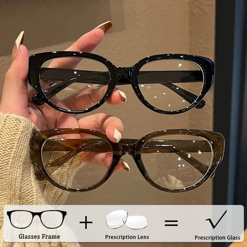 

New Retro Cat-Eye Anti Blue Light Prescription Glasses Ultra-Lightweight Comfort High-Definition Customised Eyewear Unisex