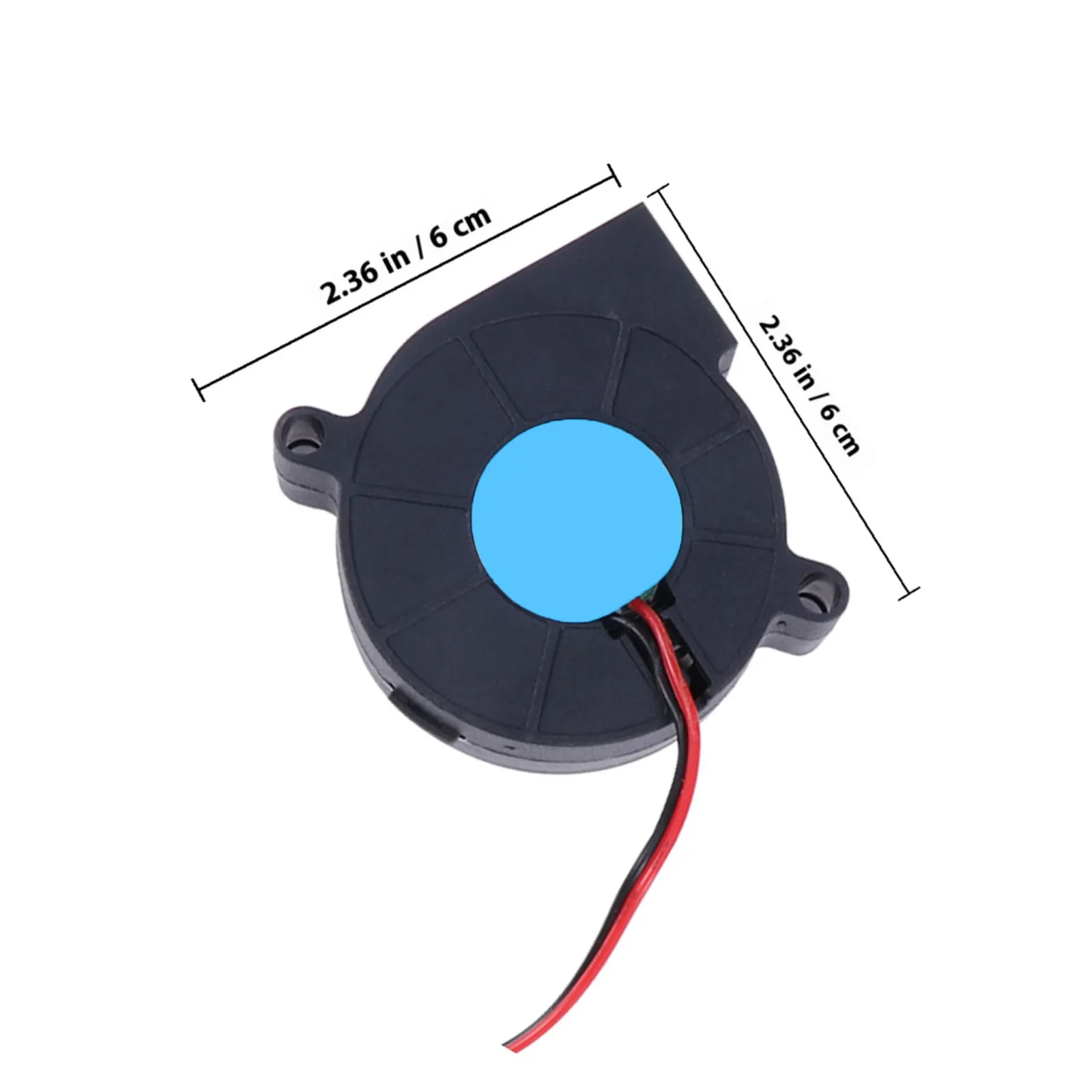 3D Printer Blowing Fan Dc 24V Bearing Pbt Construction 7.44cfm 30Dba Quiet 3200Rpm 3.5m S for Hot End Heatsink Cooling