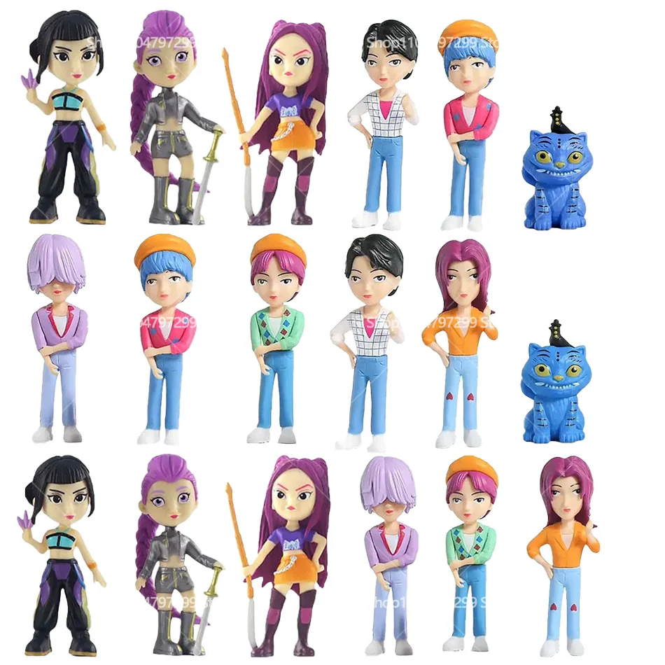 2026NEW Kpop Devil Hunter Rumi Zoe Mira anime polychlorure de vinyle collection de personnages bibelots de bureau cadeau du nouvel an pour enfants