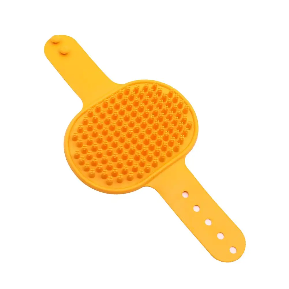 Silicone Rubber Bath Brush para Animais de Estimação, Pente, Cabelo, Pele, Higiene, Massagem, Limpeza, Cozinha, Cão, Gato, Wa, G3E9