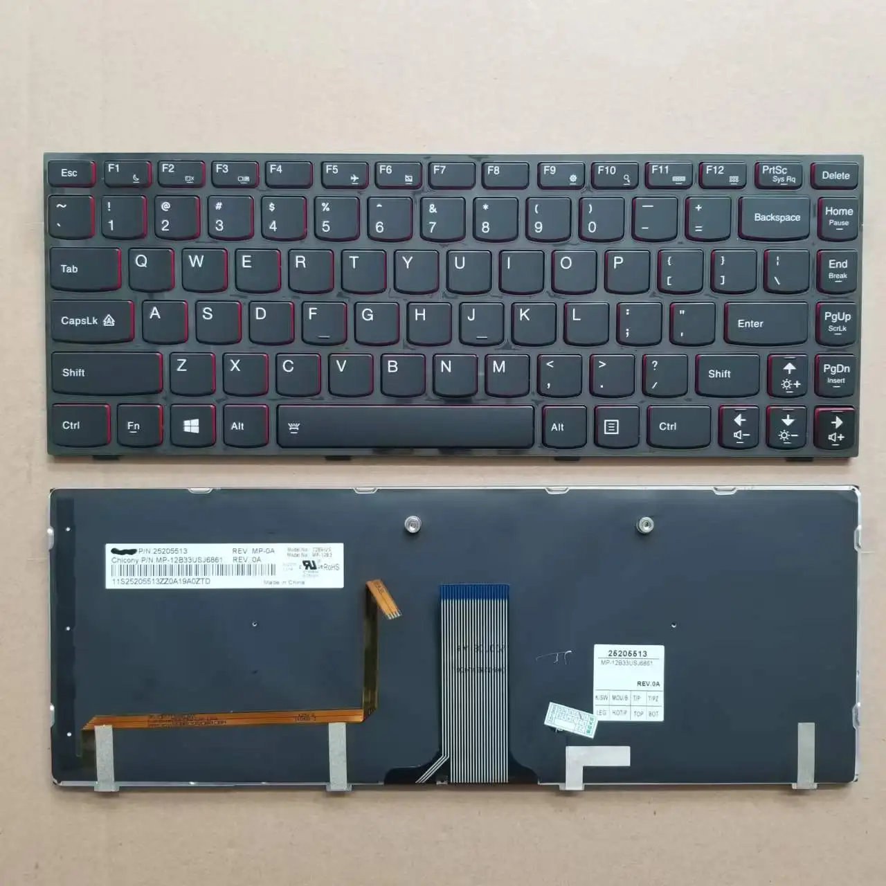 

Новинка для Lenovo IdeaPad Y400 Y400n Y410p Y430P Клавиатура для ноутбука с подсветкой 25205513 детской