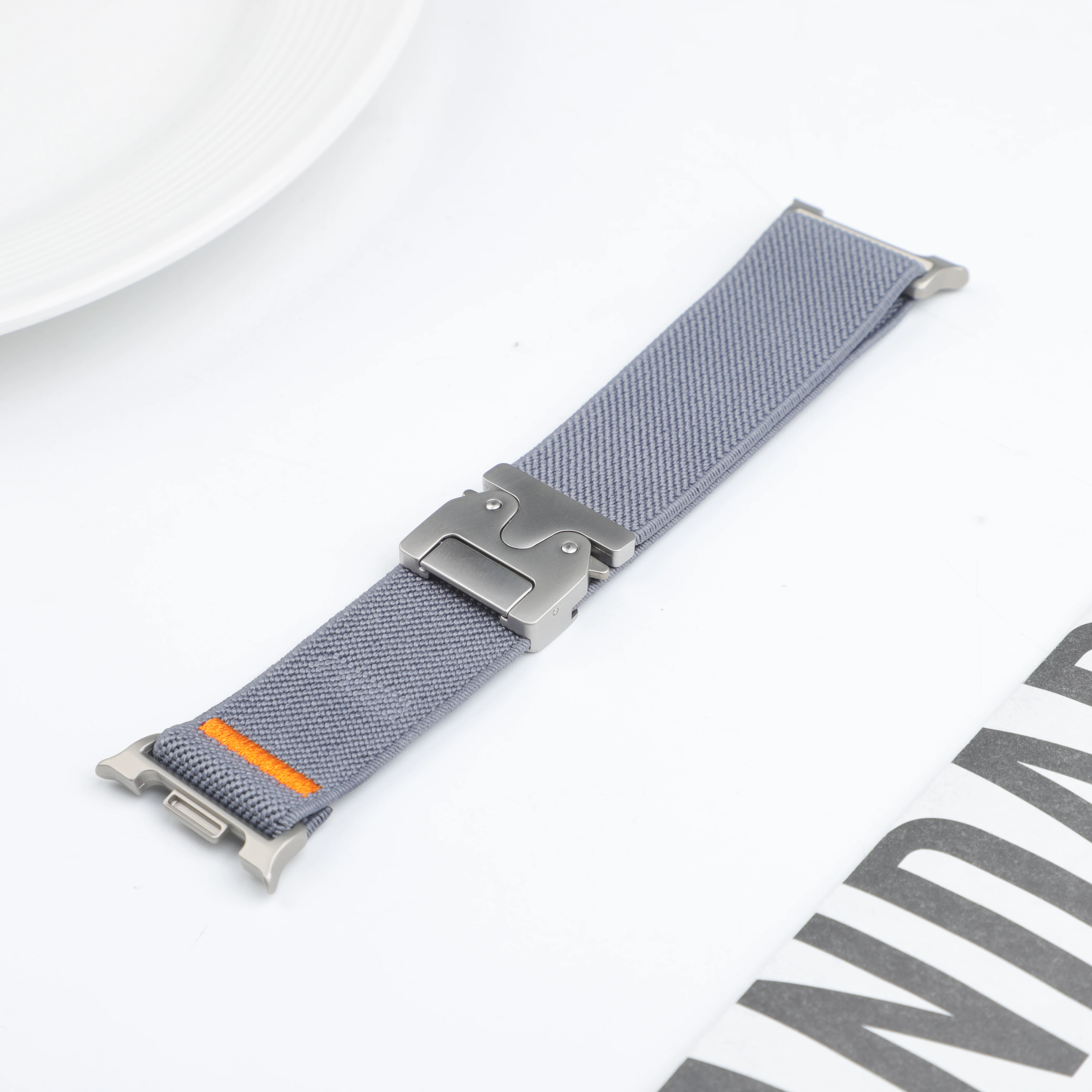 Fallschirmgurt für Samsung Galaxy Watch 8 9 40 mm 44 mm Stretch-Nylon-Armband für Galaxy Watch 8 Classic 46 mm