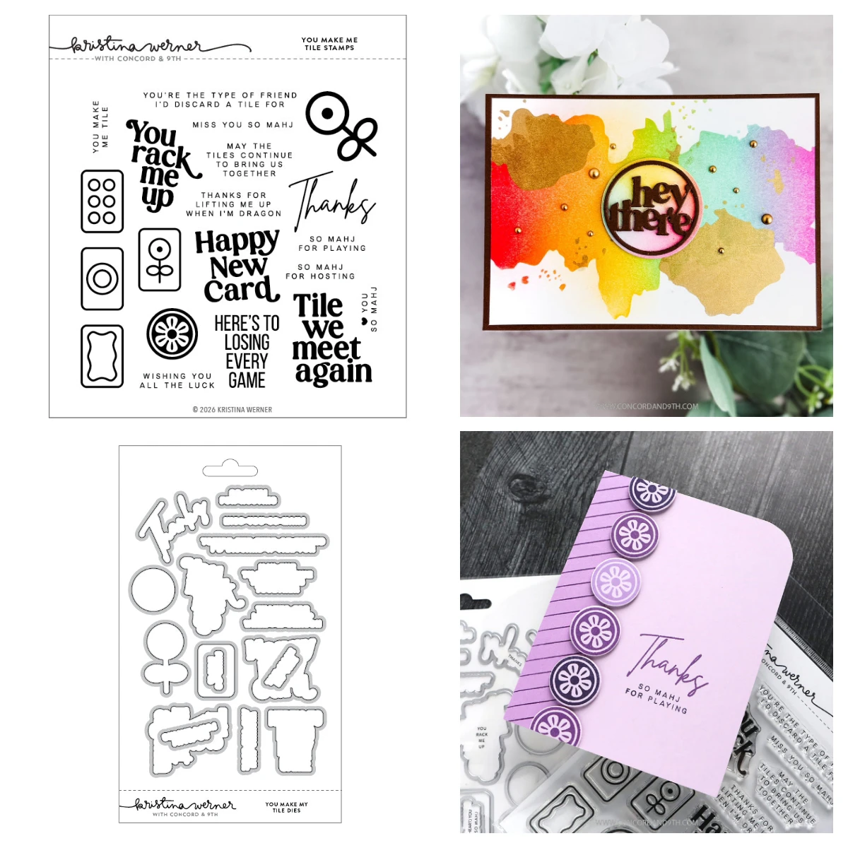 Mei 2026 Nieuw avontuur wacht op u: Fresh Kicks Mahjong Tiles Splash Stencil Pack Metal Cutting Dies Stamp voor DIY handgemaakte scrapbook