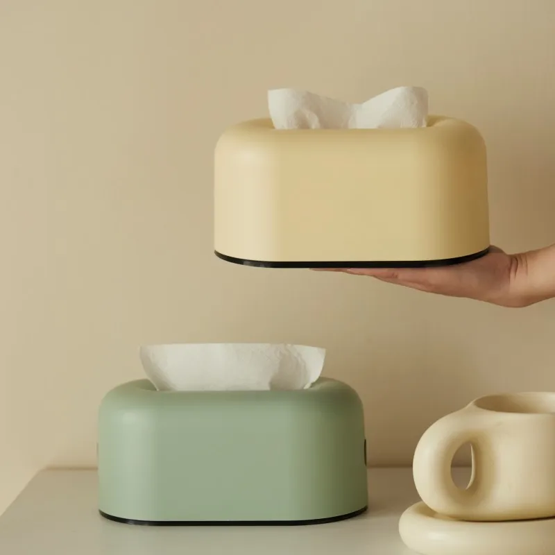 Cream New Creative Tissue Box for Home Living Room, Bedroom, Desktop, Coffee Table, Tissue Drawing Paper Storage Box