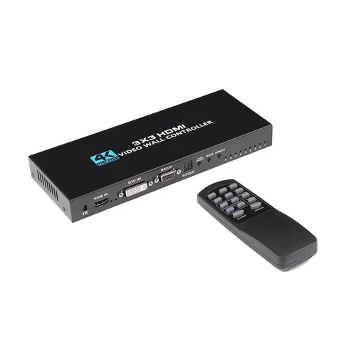 Imagen 2 del producto Controlador de pared de vídeo 4K 3x3 1x2 1x3 1x4 2x3 2X4 2X2 HDMI controlador de pared de vídeo procesador de empalme de pantalla múltiple empalmador de TV