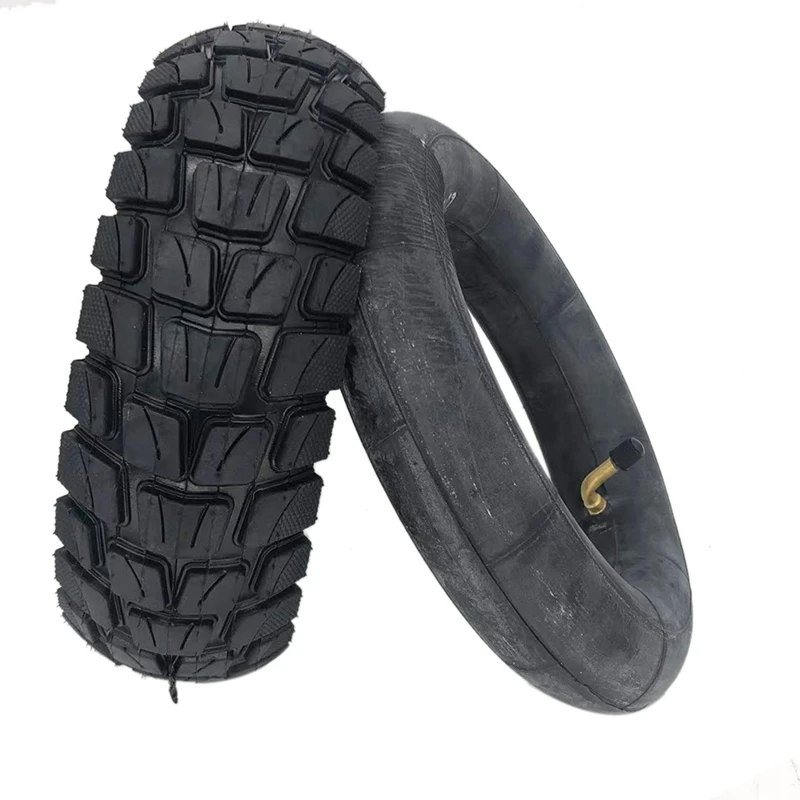 2X 10 Inch Tyres 80/65-6 For Electric Scooter E-Bike 10X3.0-6 Thicken Widen Hard Wear-Resistant Road Tires Inner Tubes