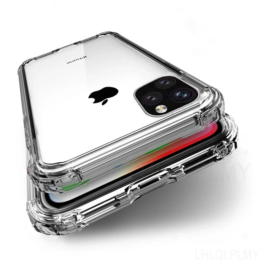 Dicke Stoßfeste Silikon-Handyhülle für Apple iPhone 17E 13 12 Mini 11 17 Pro Max Air 16e 16 15 14 Plus Schutz Transparente Abdeckung