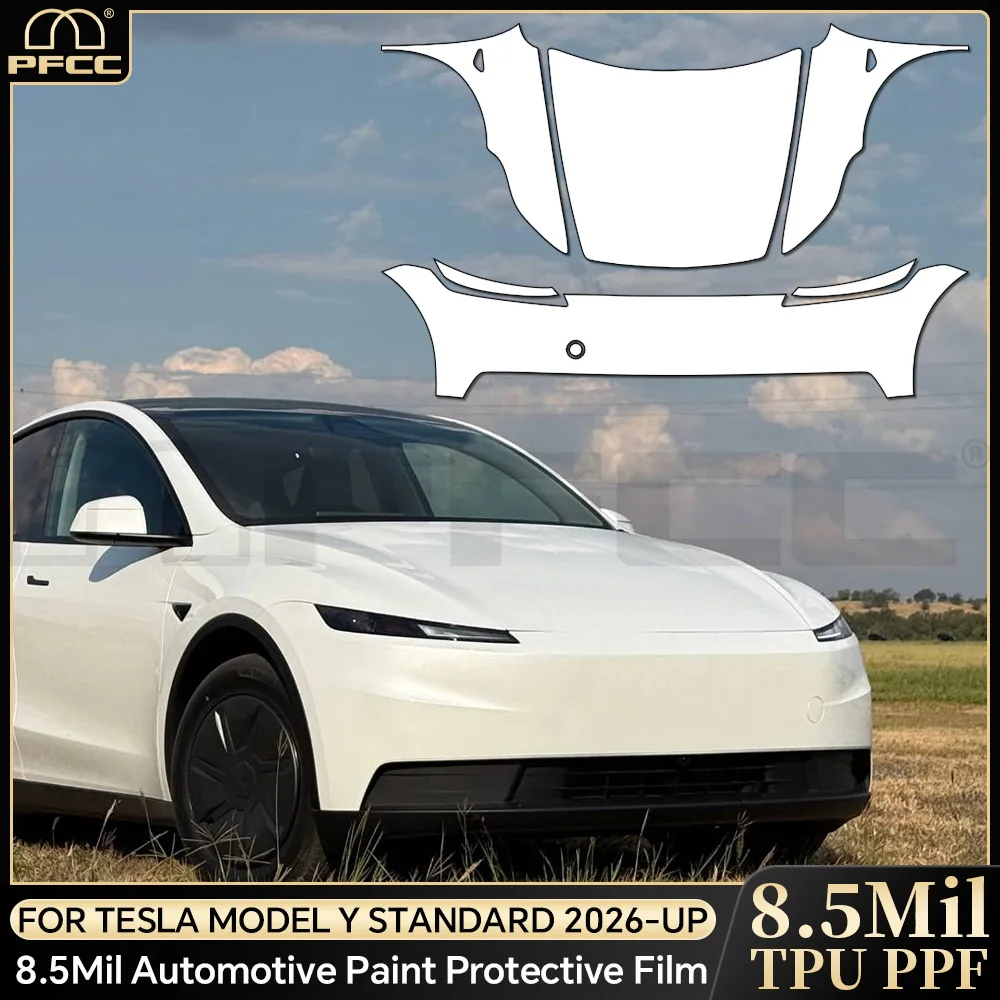 

Pre-cut PPF TPU Car Paint Protection Film For Tesla Model Y Standard 2026-UP Anti-Scratch Clear Bra Resistant Repairable Cover