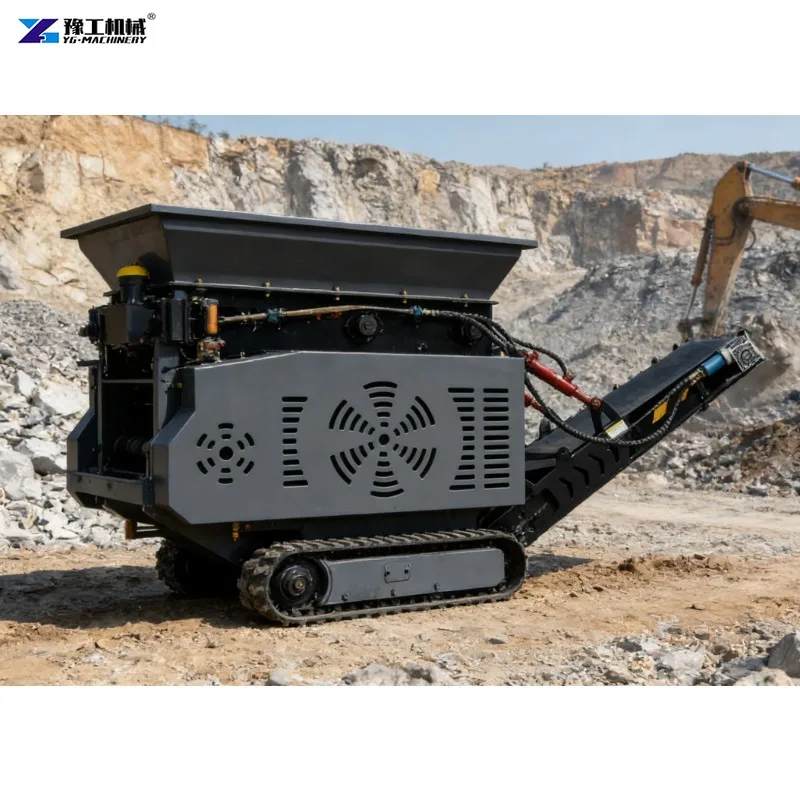 Portable Mobile Jaw Crusher for Small-scale Stone Crushing in The Construction Industry
