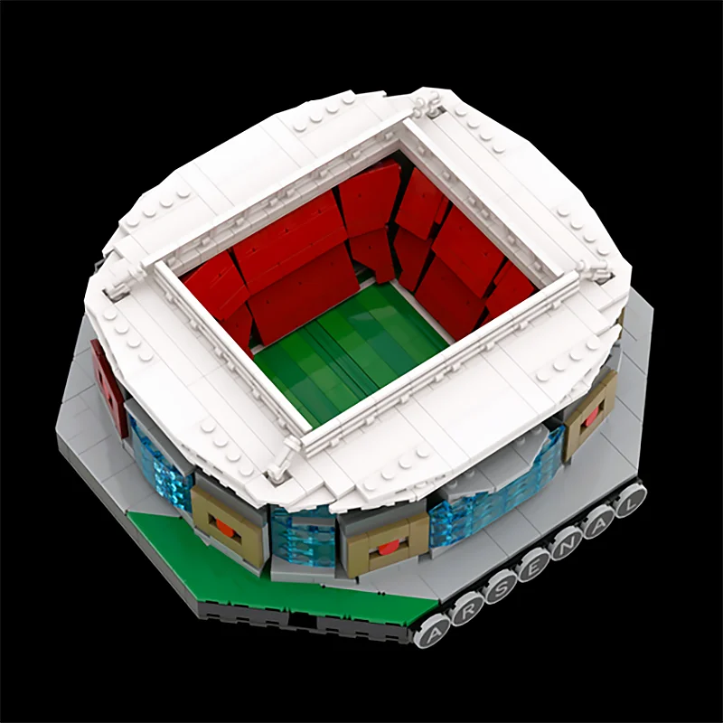Stadio di calcio Nuovo Moc Building Blocks Emirati Stadio Tecnologia Mattoni modulari Modello Regalo Giocattolo di Natale Set fai da te Assemblaggio!