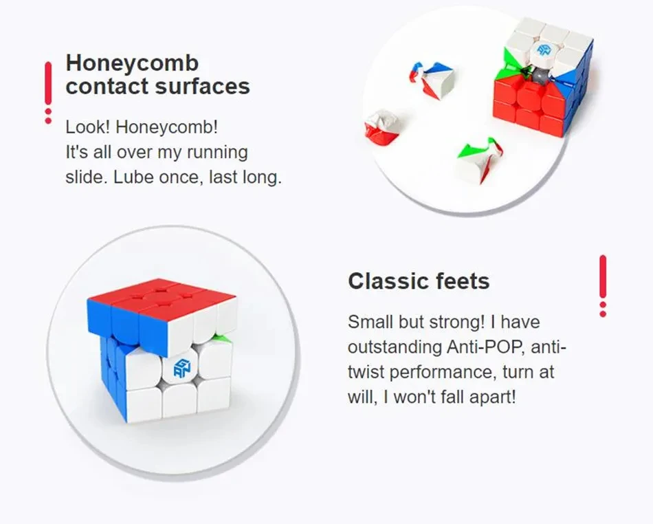 Gan330 chaveiro 3x3x3 cubo mágico 30mm cubo mini cubo de velocidade mágica stickerless quebra-cabeça cubos de bolso jogo peed brinquedo das crianças presente