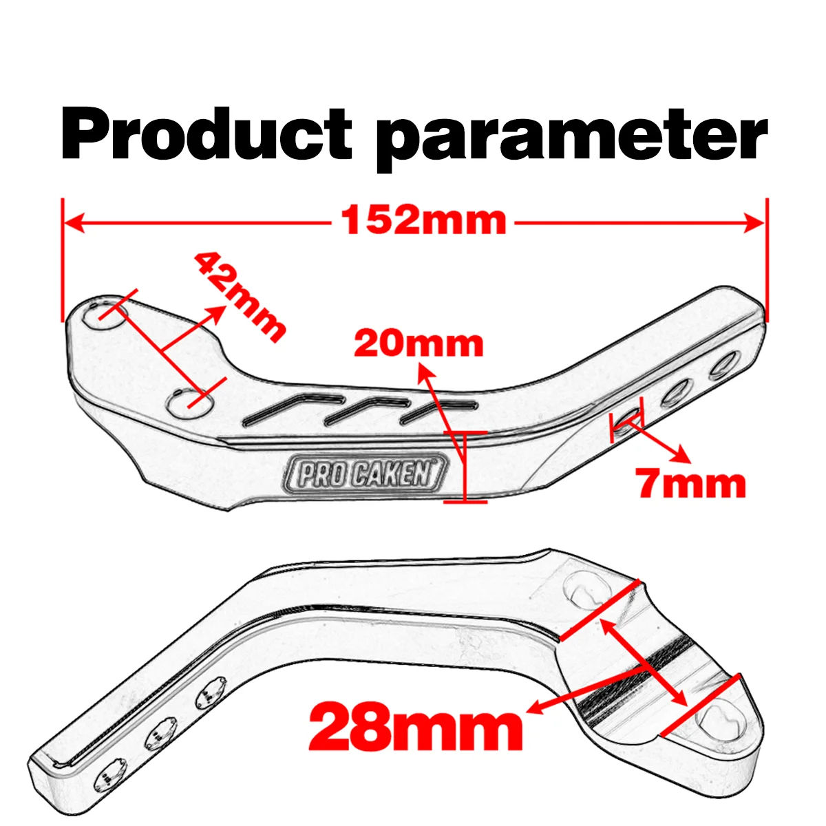 Motorcycle Handguard Support Bracket Mount 28mm Handlebar Guard Clamp For KTM SXF XCF EXC XCW TPI SIX DAYS 125 250 300 350 450-