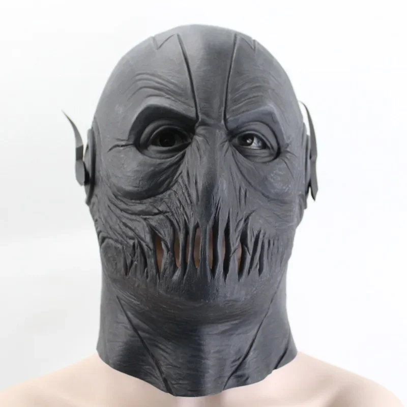 Anime Black Flash Zoom Plus Tv Full head Breathable Halloween Mask Latex Cosplay Costume Party Props For Adult