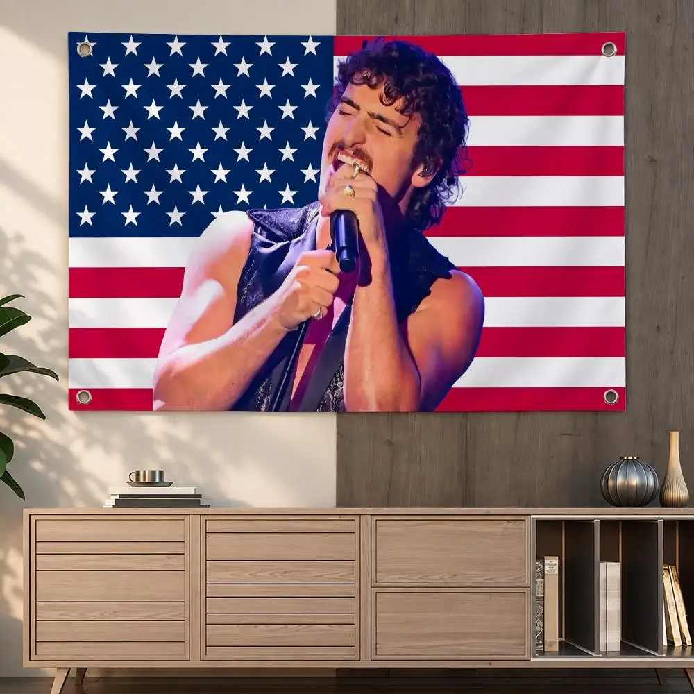 Popular American Pop Singer Benson Boone Flags Indoor Outdoor Wall Hanging Flag Decor Banner Wall Decor