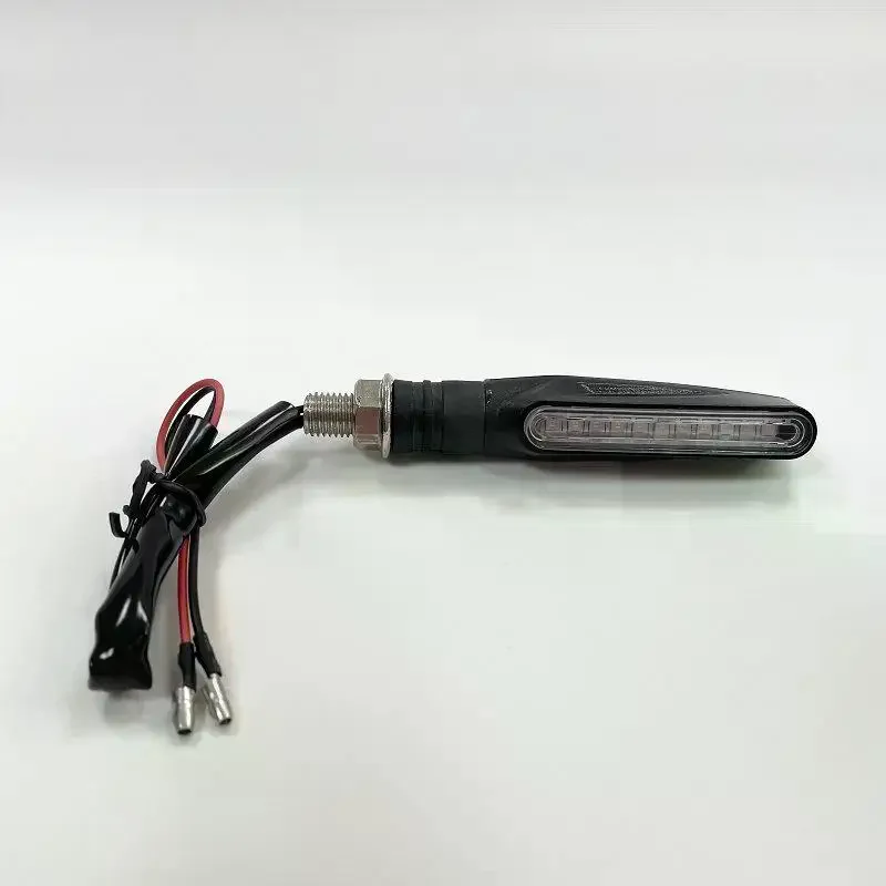 Motorcycle 12V LED Turn Signal Lights Sequential Flowing Waterproof Strip Shape Indicator Blinker Lamp For Motorbikes Scooters