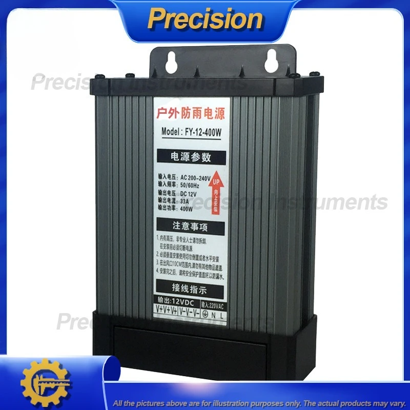 

2026 12V 400W Waterproof Switching Power Supply 12V 33A for Outdoor Lighting Projects IP67 Rated Reliable LED Driver for