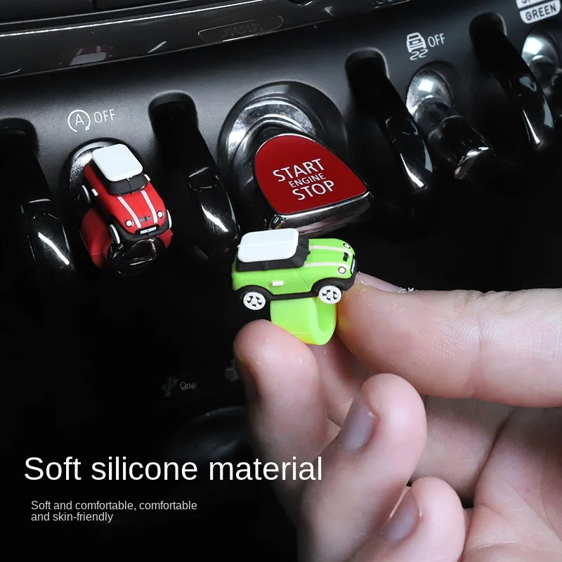 Silicone Car Model Ornament for BMW Mini Cooper One JCW Clubman Coutryman Women's Car Interior Accessories Ornament Doll