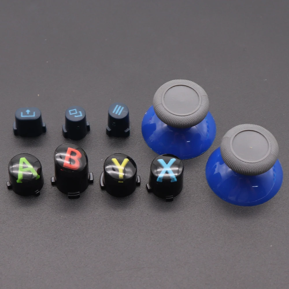 For XBox Series X S Core Controller Thumbsticks Caps ABXY View Menu Share Buttons Mod Kit Replacement Gamepad Repair Parts