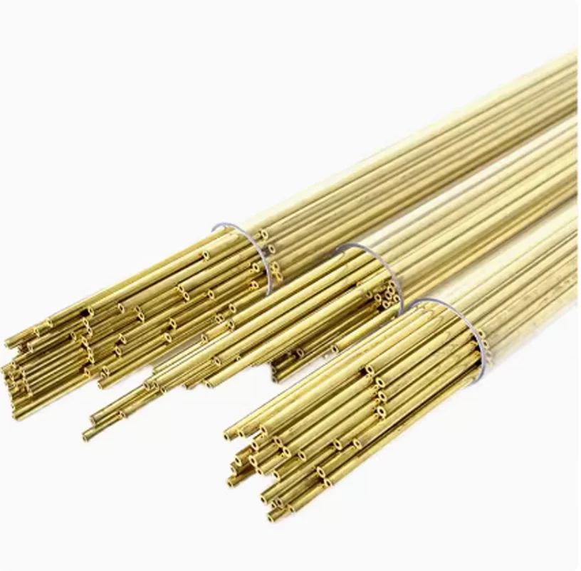 50pcs  Brass Tube OD1.5-2.0 L=400/500MM,single Hole Brass Electrode Tube,Drill EDM Brass Electrode Pipe,EDM Piercing Tube