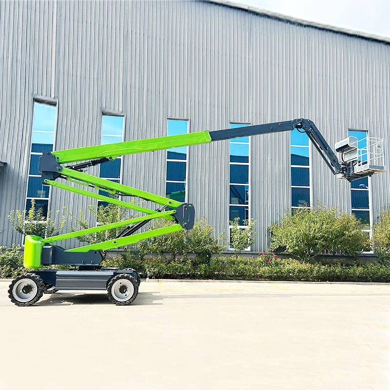 2023 Best Selling 10-22m 16 Meter 200kg Towable Man Lift Aerial Work Platform Telescoping Crank Arm Lift Boom Lift For Sale