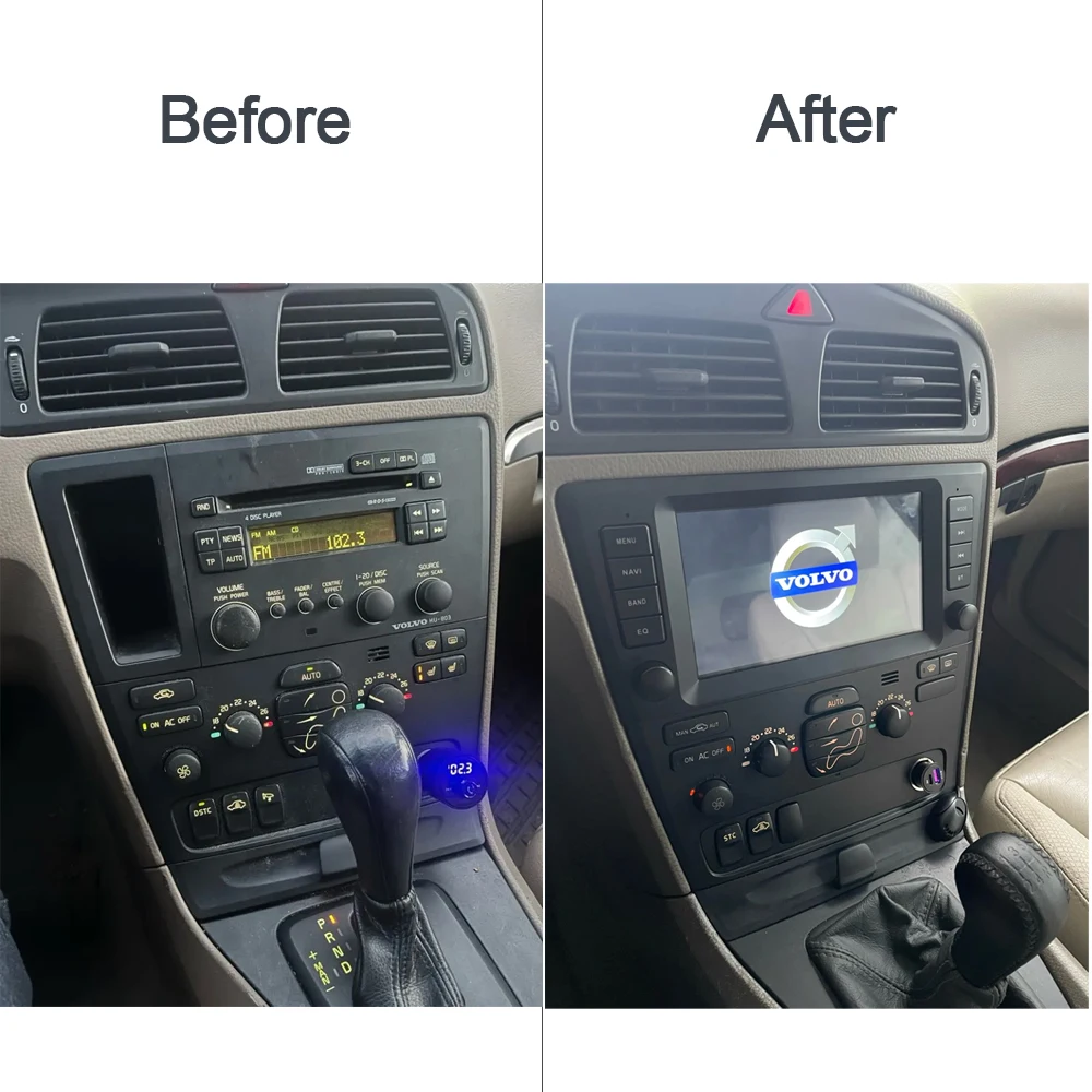 8' Carplay Android 14 8G+128G 8Core GPS Car Android Player Wifi Multimedia For VOLVO S60 V70 XC70 XC90 2000 2001 2002 2003 2004 - view 2