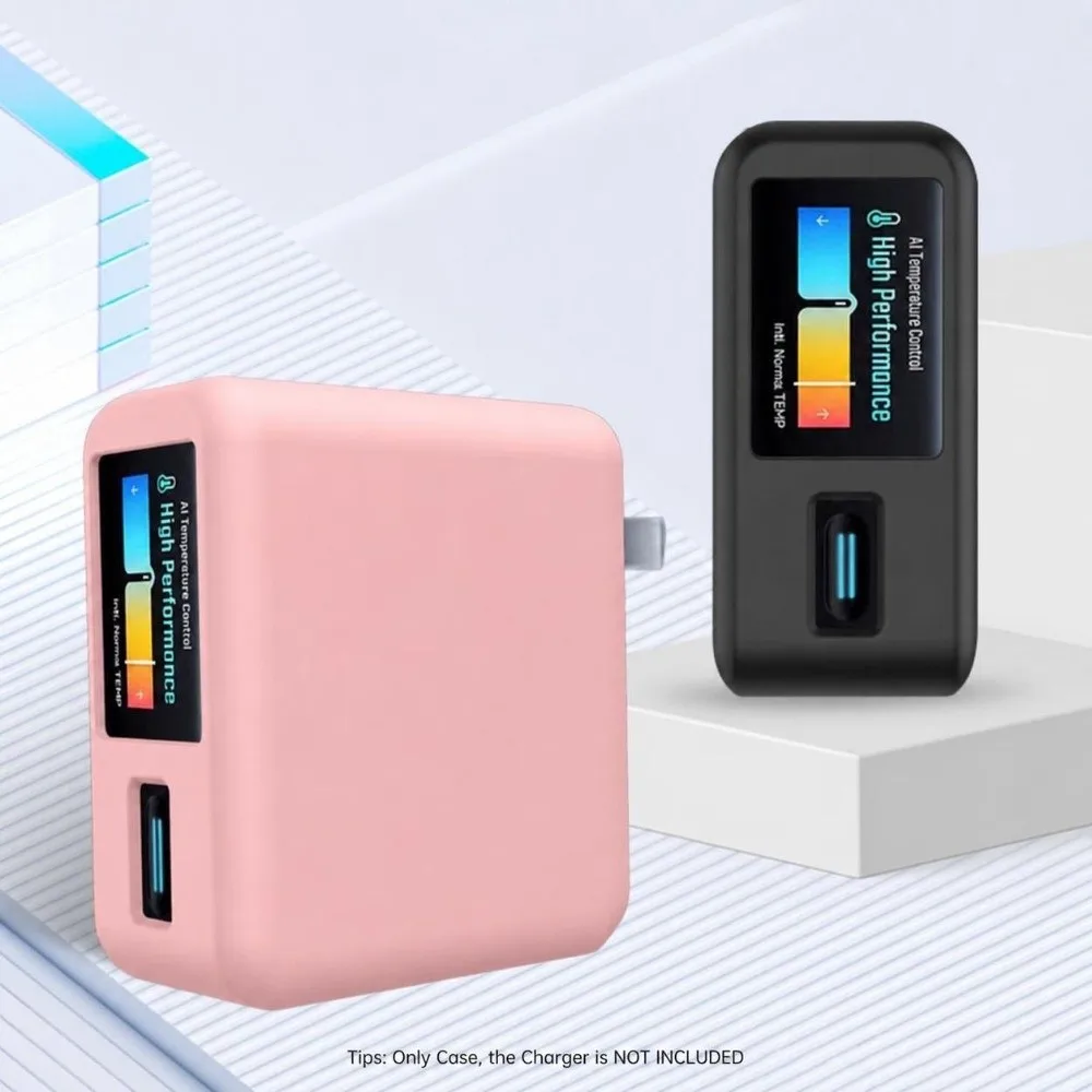 Shockproof Silicone Case Solid Color Soft Protective Case Dustproof Portable for CUKTECH 10 Ultra GaN Charger 120W