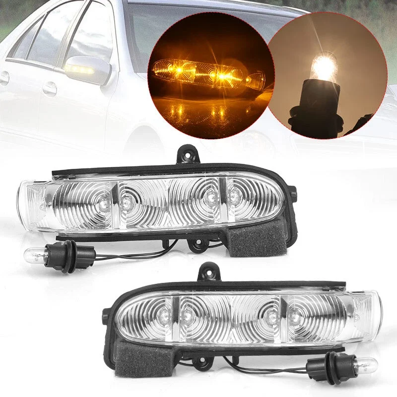 LH/RH New LED Left /Right Mirror Turn Signal Light 2038201321 2038201421 for Mercedes-Benz E Class W211 2002 2003 2004-2006