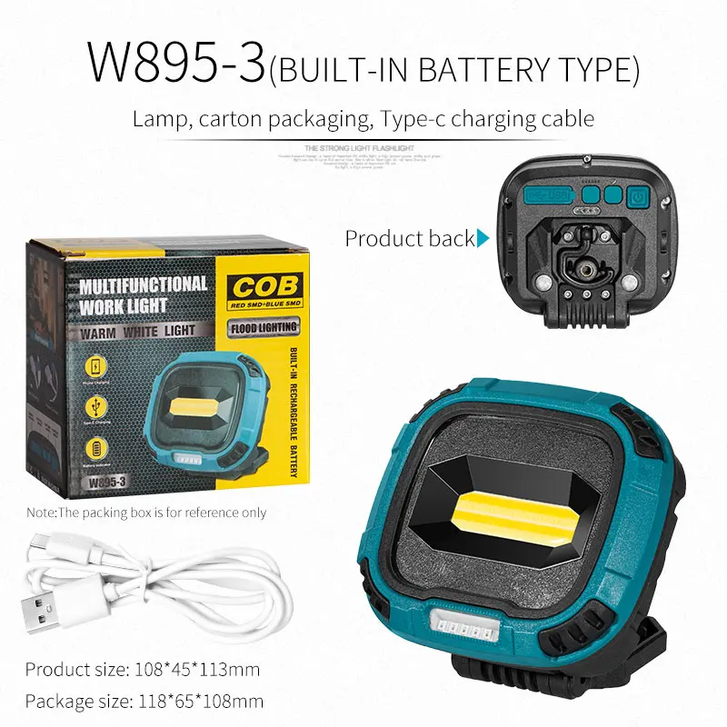 Super Helle Tragbare Taschenlampe USB Aufladbare Led Outdoor Notfall Licht Power Bank Camping Lampe Arbeit Reparatur Beleuchtung