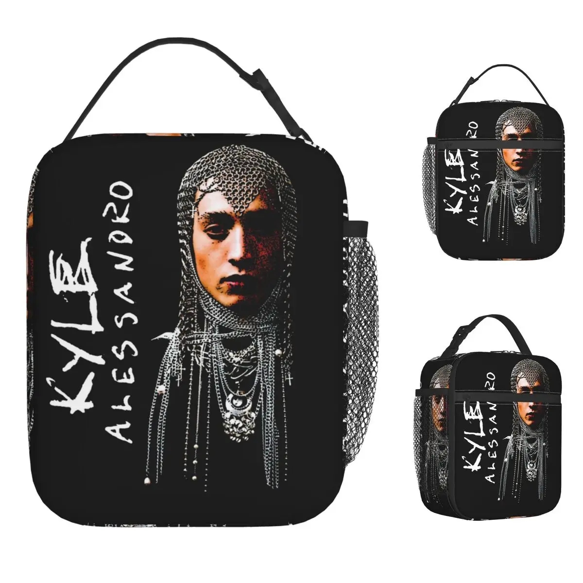 كايل أليساندرو أخف يوروفيجن 2025 حقيبة الغداء للرجال مصمم نزهة حقيبة للحفاظ على البرودة المحمولة سستة أكسفورد الحرارية حقيبة يد