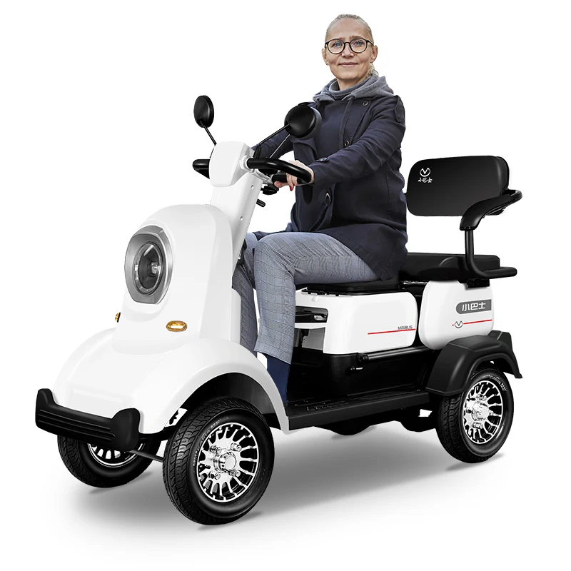 

MinibusM2 Canopied Four Wheeler Threeseat Leisure Outings Elderly Disabled Kid Shuttles Work Rides 600w Electric Scooter