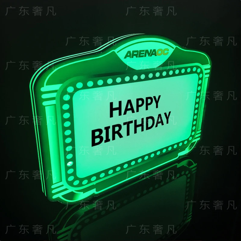 Light-Up Handheld Birthday SignLEDLighted Sign Set Letter Signs for BarsKTVAtmosphere props billboard