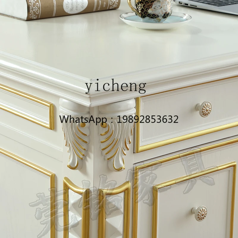 XL American solid wood desk white desk writing desk computer