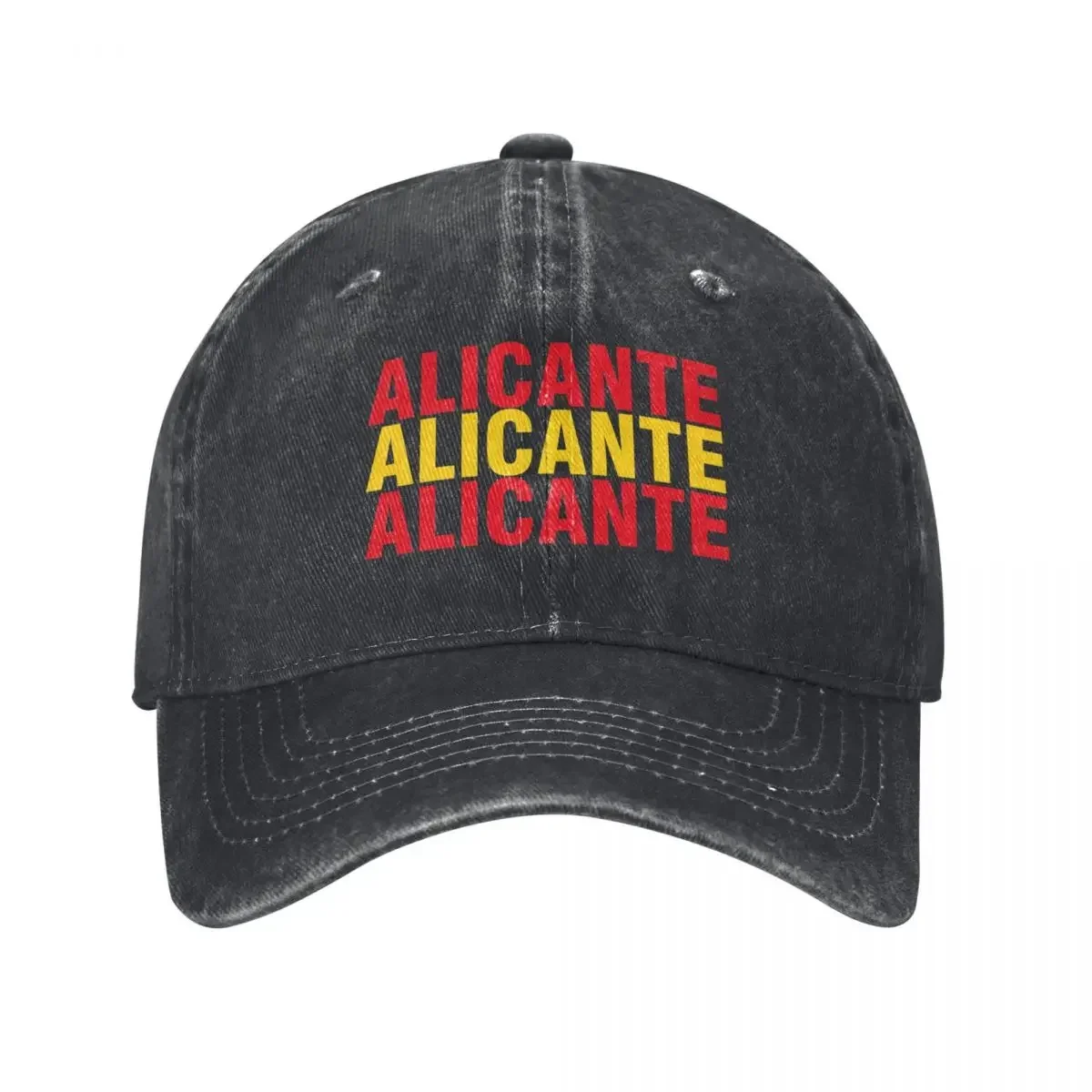 Boné de beisebol Alicante com cores da Espanha, chapéu engraçado em oferta, chapéu de golfe, boné masculino de luxo, feminino e masculino