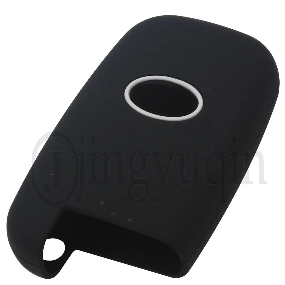 jingyuqin 3 Buttons Silicone Key Case FOB For Hyundai Solaris HB20 Veloster SR IX35 Accent Elantra i30 Smart Key