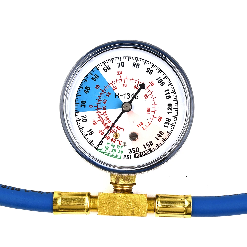 Hose Gas Gauge Charging Pipe Measure 350PSI Vehicle 240g Gauge Hose Recharge A/C Air Conditioning High Quality