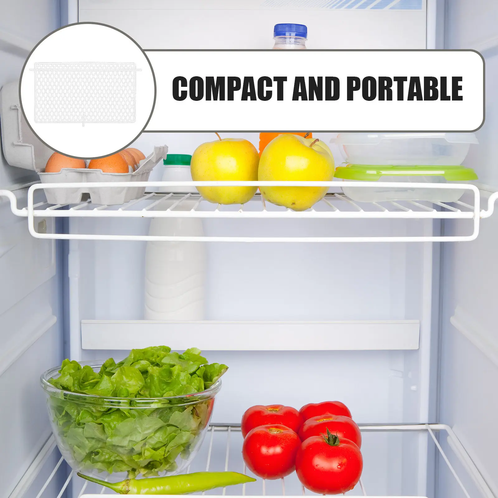 Chest Freezer Divider Panel Metal Iron Mesh Partition Shelf Organizer Fridge Storage Rack Supermarket Food Separator