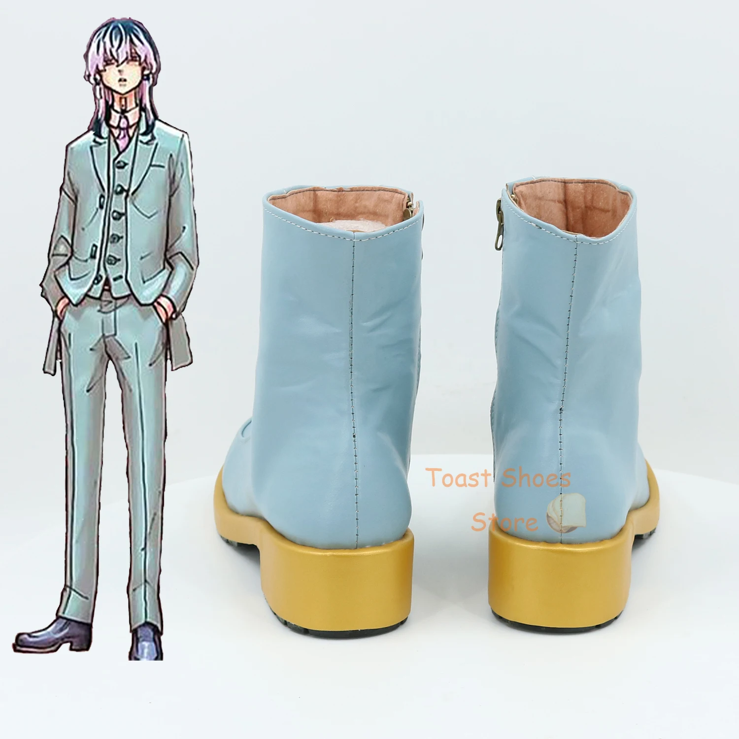 Game Cosplay Comic Anime Game for Con Halloween Party Cosplay Costume Prop Anime Tokyo Avenger Gray orchid  Shoes