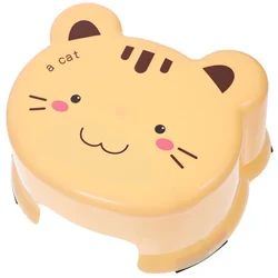 Cartoon Plastic Stool Footstool Short Non-slip Step Kids Bathroom Stools Small for Toddler