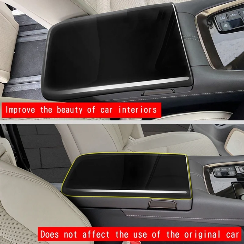 Car Stowing Tidying Armrest Box Panel Trim Cover For Toyota Alphard/Vellfire 40 Series 2023+