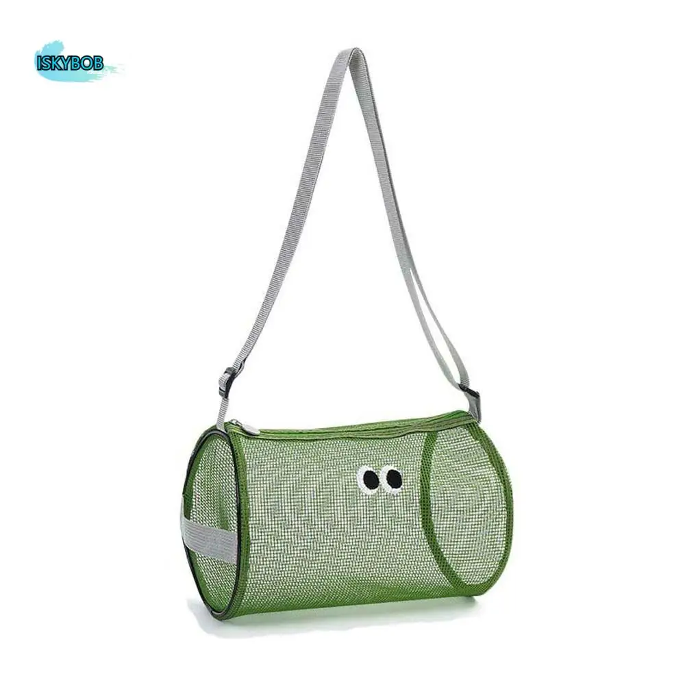 

Korean Style Mesh Crossbody Bag All-match Cute Big Eye Embroidered Mesh Shoulder Bag Insulated Cup Single Shoulder